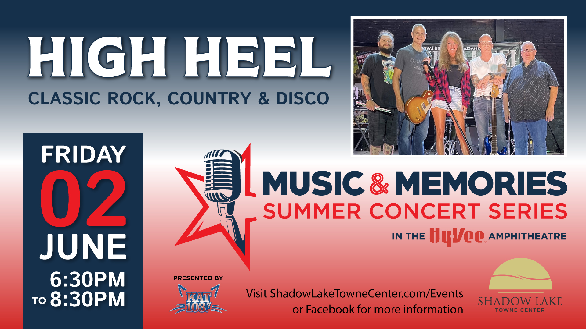 Shadow Lake Towne Center Music and Memories Concert High Heel