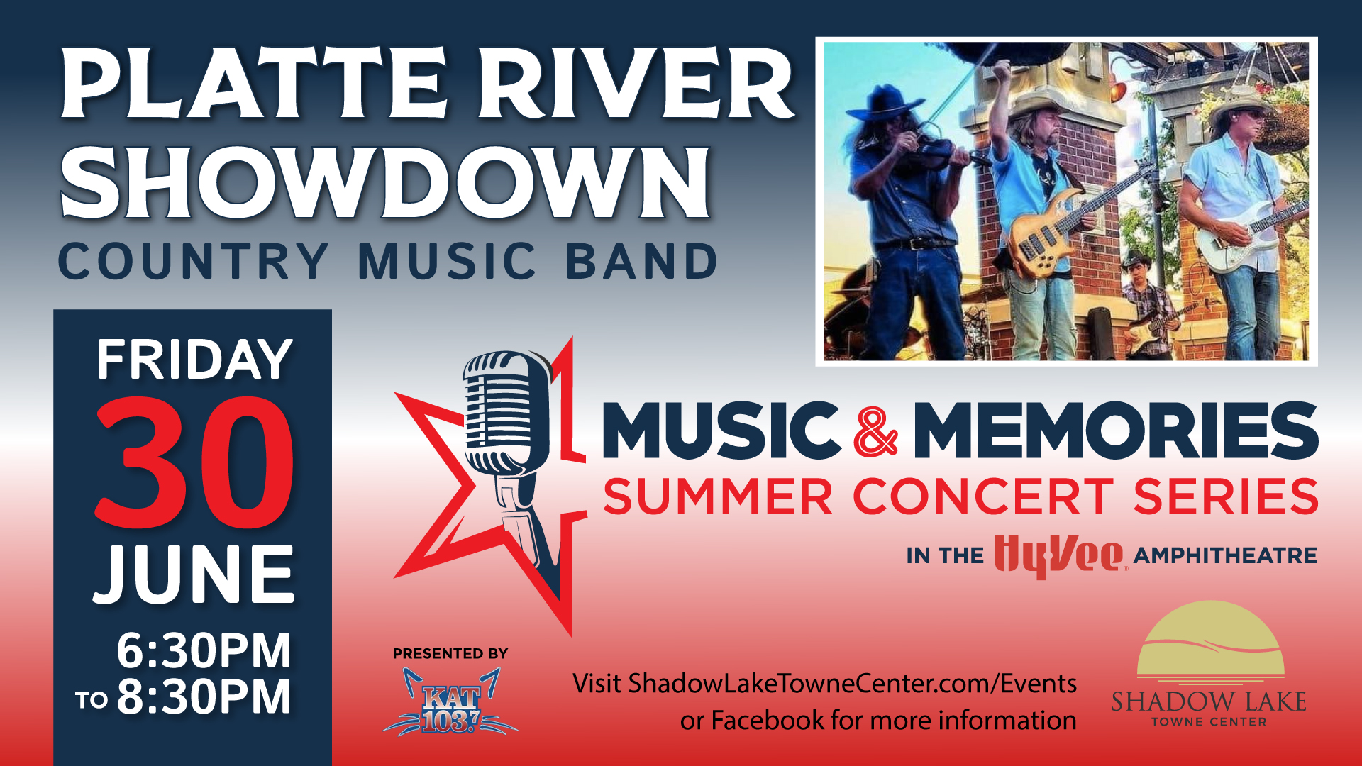Shadow Lake Towne Center Music and Memories Concert Platte River