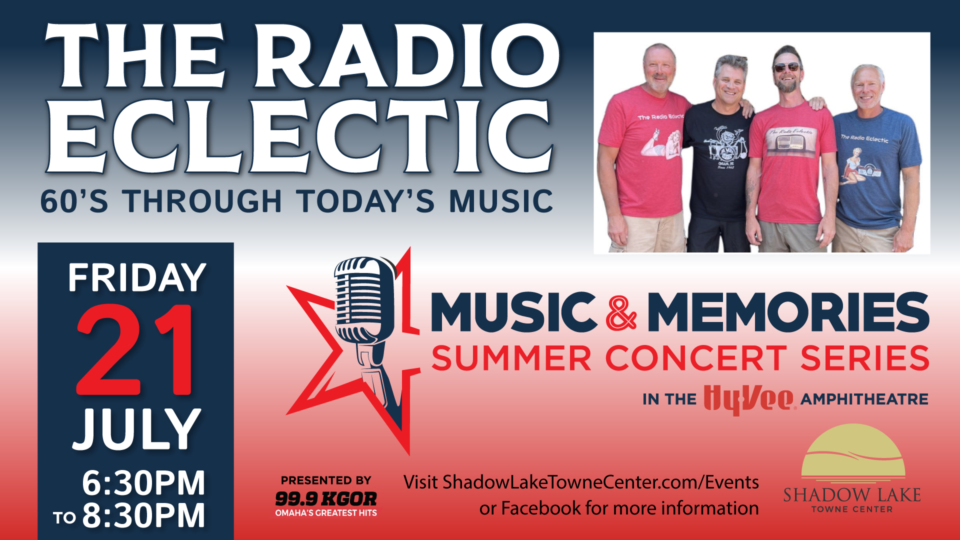 Shadow Lake Towne Center Music and Memories Concert Radio Eclectic