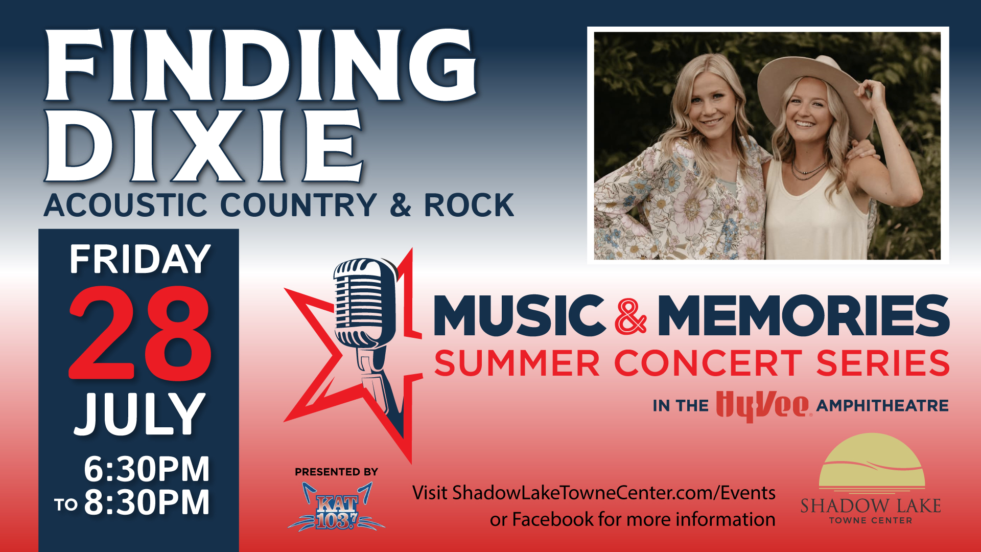 Shadow Lake Towne Center Music and Memories Concert Finding Dixie